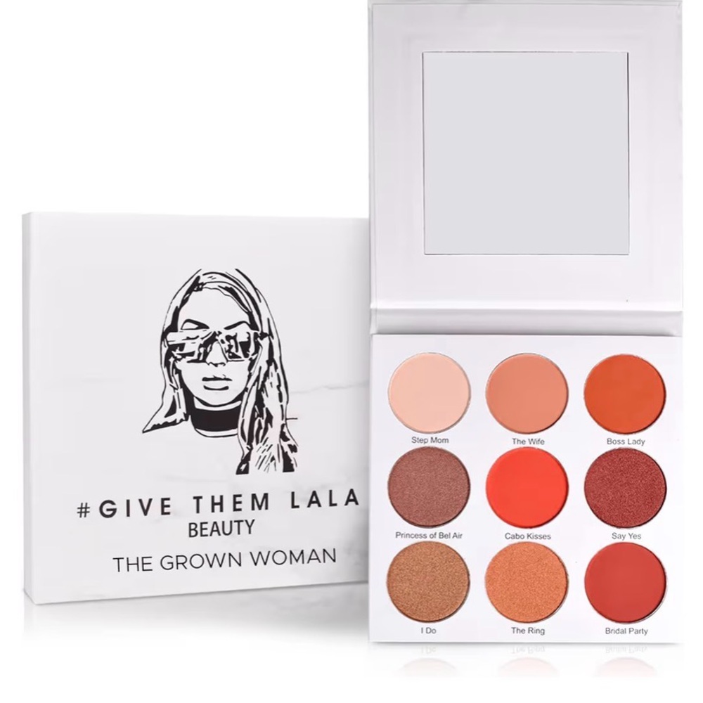 The Grown Woman 9-Color Eyeshadow Palette - Warm Neutrals & Reds